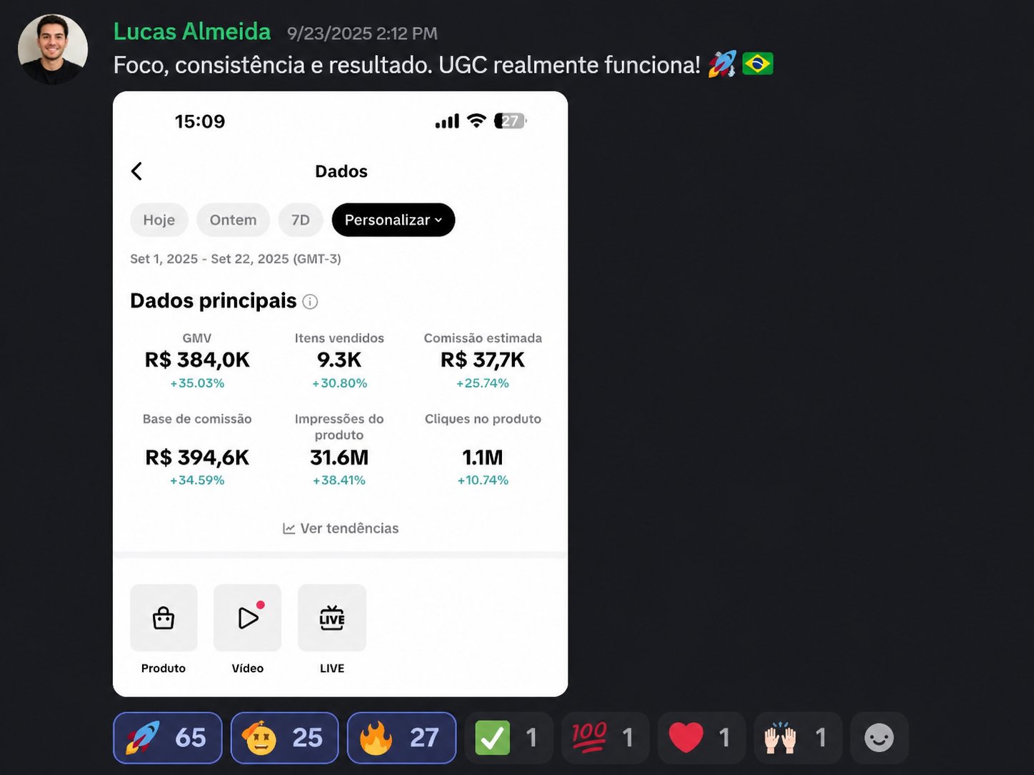 Resultado Lucas Almeida